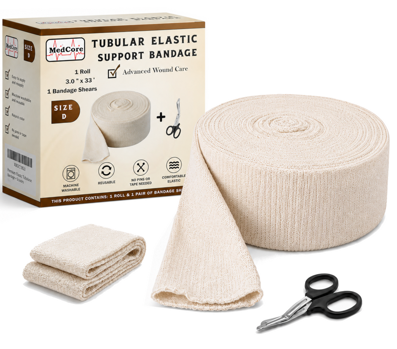 Medcore tubular elastic support bandage, size D