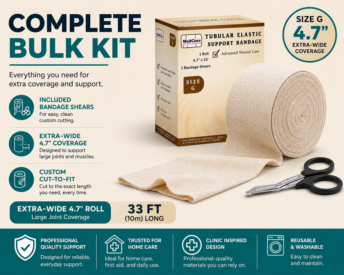 Medcore tubular elastic support bandage, size G