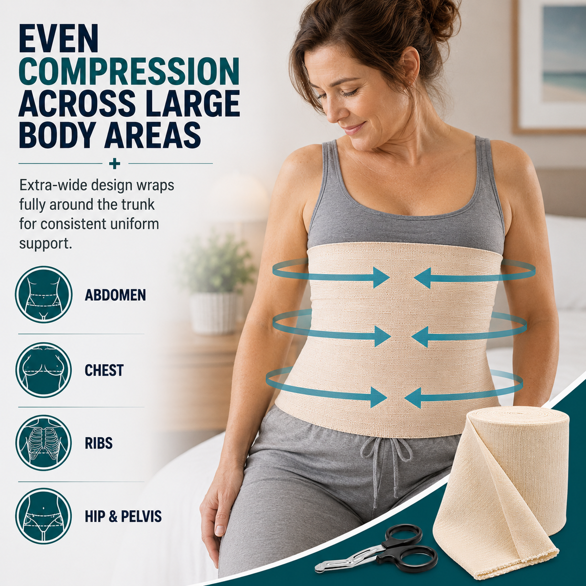 Medcore tubular elastic support bandage, size J