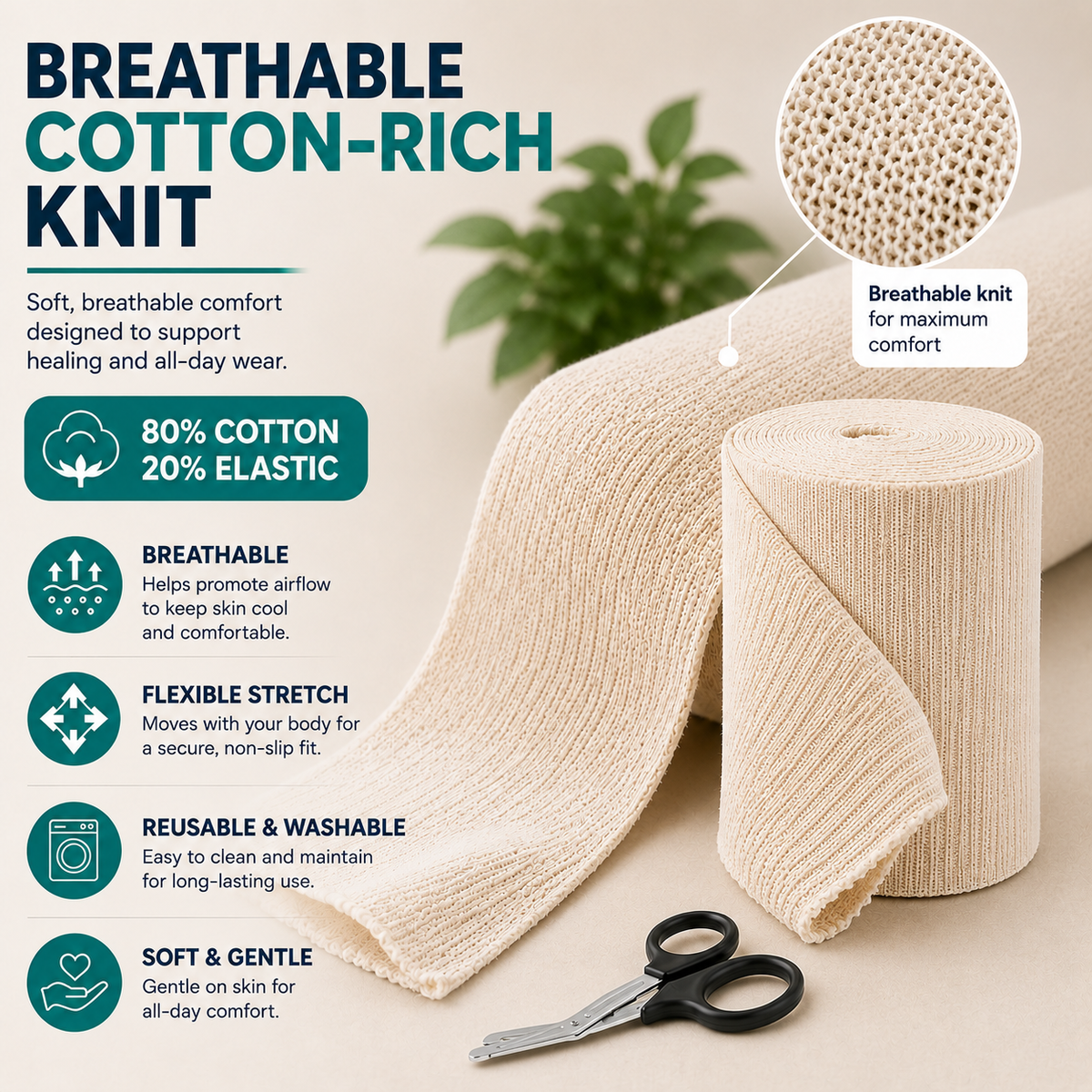 Medcore tubular elastic support bandage, size K